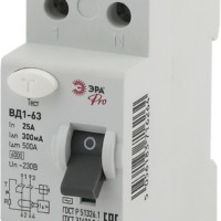 УЗО ЭРА PRO NO-902-49 ВД1-63 2P 25А 300мА