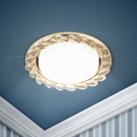 DK83 GD/WH Светильник под лампу GX53 220В,13Вт золото/прозрачный