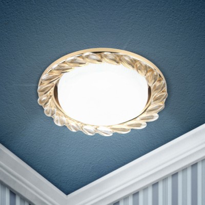 DK83 GD/WH Светильник под лампу GX53 220В,13Вт золото/прозрачный