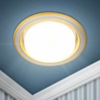 KL35 SN/G Светильник под лампу GX53,220В 13Вт сатин никель/золото