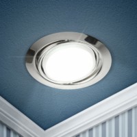 KL35 А SCH Светильник под лампу GX53 поворотный 220В 13Вт сатин хром