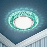DK LD23 BL2/WH Светильник декор cо светодиодной подсветкой GX53 бирюзовый