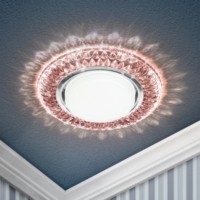 DK LD23 CHP/WH Светильник декор cо светодиодной подсветкой GX53 шампань