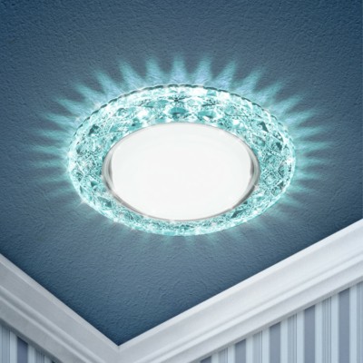 DK LD24 BL/WH Светильник декор cо светодиодной подсветкой GX53 голубой