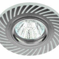 DK LD39 WH/CH Светильник ЭРА декор cо светодиодной подсветкой MR16, белый/хром