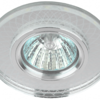 DK LD43 SL 3D /1 Светильник ЭРА декор cо светодиодной подсветкой MR16, зеркальный