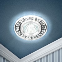 DK LD45 SL Светильник ЭРА декор cо светодиодной подсветкой MR16, зеркальный
