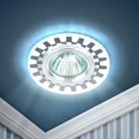 DK LD47 SL /1 Светильник ЭРА декор cо светодиодной подсветкой MR16, зеркальный