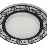 Светильник встраиваемый под GX53 со светодиодной подсветкой DK LD28WH/BK /1 белый/черный