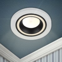 Встраиваемый светильник декоративный ЭРА DK90 WH/BK MR16/GU5.3 белый/черный