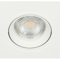 Встраиваемый светильник декоративный ЭРА KL92-1 WH MR16/GU5.3 белый, пластиковый