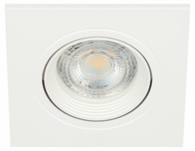Встраиваемый светильник декоративный ЭРА KL92-1 WH MR16/GU5.3 белый, пластиковый