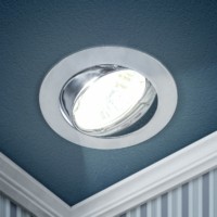 KL1A CH /1 Светильник ЭРА литой простой пов. MR16,12V/220V, 50W хром