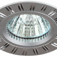 KL33 AL/SL Светильник ЭРА алюминиевый MR16,12V/220V, 50W серебро/хром