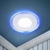 LED 3-9 BL Светильник ЭРА светодиодный круглый c cиней подсветкой LED 9W 220V 4000K