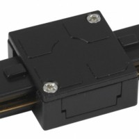 Коннектор ЭРА TR7-C 2W I BK для однофазного шинопровода черный