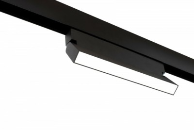 Магнитный трековый светильник ЭРА TRM20-2-22-12W3K-B для системы NOVA 48V 12Вт 3000К заливающий свет черный