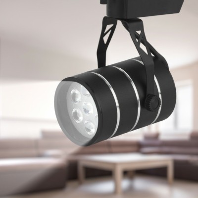 Трековый светильник однофазный ЭРА TR3 – 7 BK светодиодный SMD 7Вт 4000К 490Лм черный