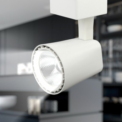 Трековый светильник однофазный ЭРА TR4 – 10 WH светодиодный COB 10Вт 4000К 700Лм белый