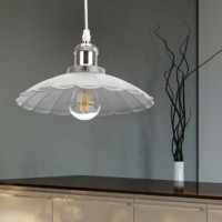 PL3 GR/SN Подвес ЭРА металл, E27, max 60W, d245 мм, шагрень серый/сатин никель