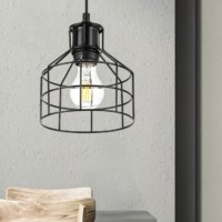 PL9 BK Подвес ЭРА металл, E27, max 60W, d160 мм, черный