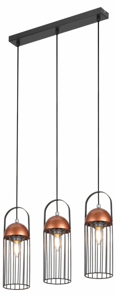 Светильник подвесной (подвес) Rivoli Anemon 5062-233 3 х E27 40 Вт лофт – кантри