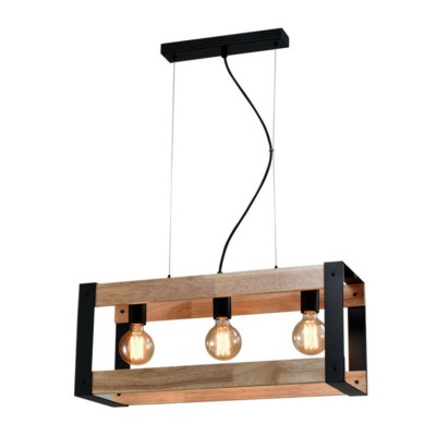 Светильник подвесной (подвес) Rivoli Eve 5144-203 3 х Е27 40 Вт лофт – кантри потолочный