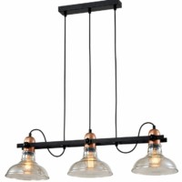 Светильник подвесной (подвес) Rivoli Leila 4093-203 3 х Е27 40 Вт дизайн потолочный