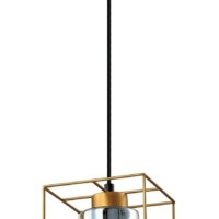 Светильник подвесной (подвес) Rivoli Luna 5148-210 1 х Е27 40 Вт золото лофт – кантри потолочный