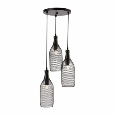 Светильник подвесной (подвес) Rivoli Martina 5074-203 3 х E27 60 Вт лофт – кантри