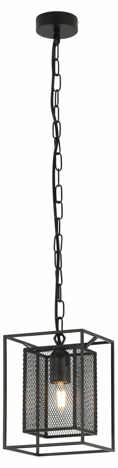 Светильник подвесной (подвес) Rivoli Michaela 5023-211 потолочный 1 х Е27 40 Вт черный лофт – кантри