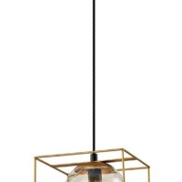 Светильник подвесной (подвес) Rivoli Miyuki 5146-210 1 х Е14 40 Вт золото лофт – кантри потолочный