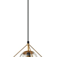 Светильник подвесной (подвес) Rivoli Moon 5145-310 1 х Е14 40 Вт золото лофт – кантри потолочный