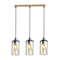 Светильник подвесной (подвес) Rivoli Shelda 9106-203 3 * Е27 60 Вт модерн потолочный