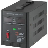 СНПТ-1000-РЦ ЭРА Стабилизатор напряжения переносной, ц.д., 90-260В/220В, 1000ВА