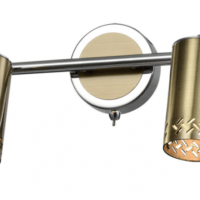 Светильник настенно-потолочный спот Rivoli Alosia 7019-702 2* GU10 25 Вт поворотный с выключателем