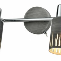 Светильник настенно-потолочный спот Rivoli Lethe 3123-312 2 х Е14 40 Вт поворотный модерн с выключателем