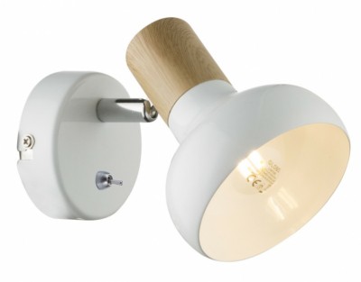 Светильник настенно-потолочный спот Rivoli Lorena 7052-701 1 х Е14 40 Вт поворотный с выключателем