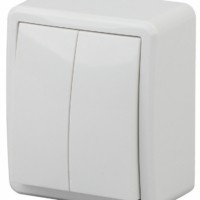 Выключатель 2кл. 10АХ-250В IP20 ОП Эксперт белый Эра 11-1204-01