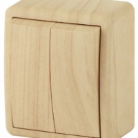 Выключатель 2кл. 10АХ-250В IP20 ОП Эксперт сосна Эра 11-1204-11