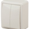 Выключатель 2кл. с инд. 10АХ-250В IP20 ОП Эксперт сл.кость Эра 11-1205-02