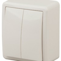 Выключатель 2кл. с инд. 10АХ-250В IP20 ОП Эксперт сл.кость Эра 11-1205-02