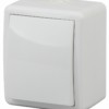 Выключатель 1кл. IP54 10АХ-250В ОП Эксперт белый Эра 11-1401-01