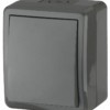 11-1403-03 ЭРА Переключатель IP54, 10АХ-250В, ОУ, Эра Эксперт, серый