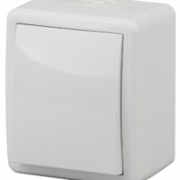 11-1403-01 ЭРА Переключатель IP54, 10АХ-250В, ОУ, Эра Эксперт, белый