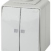 Выключатель 2кл. с инд. IP65 10АХ-250В ОП Эксперт серый Эра 11-1605-03
