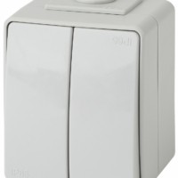 Выключатель 2кл. IP65 10АХ-250В ОП Эксперт серый Эра 11-1604-03