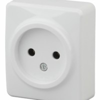 11-2201-01 Розетка 2P 16A-250В IP20 ОП Эра Эксперт белый
