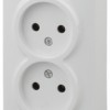 11-2202-01 Розетка 2х2P 16A-250В IP20 ОП Эра Эксперт белый