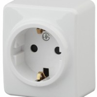 11-2203-01 Розетка 2P+E Schuko 16A-250В IP20 ОП Эра Эксперт белый